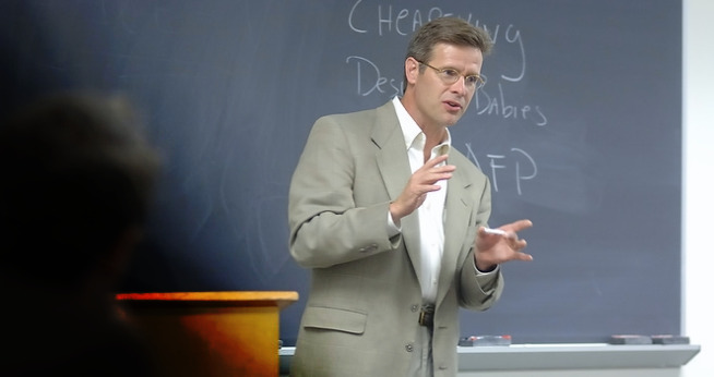 Professor in Classroom